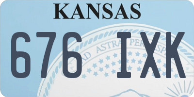 KS license plate 676IXK
