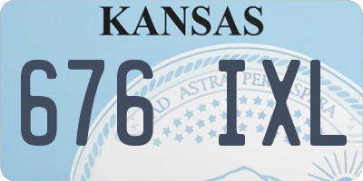 KS license plate 676IXL