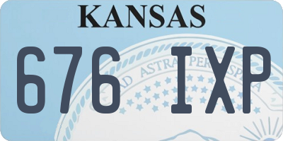 KS license plate 676IXP