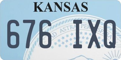 KS license plate 676IXQ