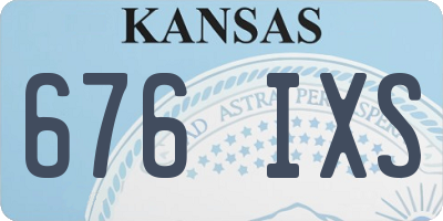 KS license plate 676IXS