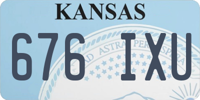 KS license plate 676IXU