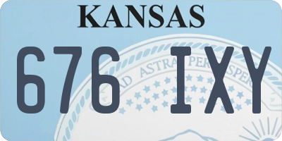 KS license plate 676IXY