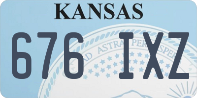 KS license plate 676IXZ