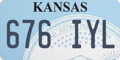 KS license plate 676IYL