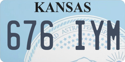 KS license plate 676IYM