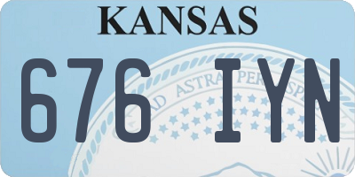 KS license plate 676IYN