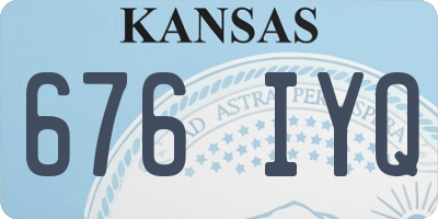 KS license plate 676IYQ