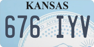 KS license plate 676IYV