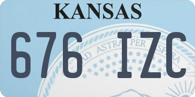 KS license plate 676IZC