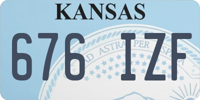 KS license plate 676IZF