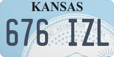 KS license plate 676IZL