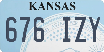 KS license plate 676IZY