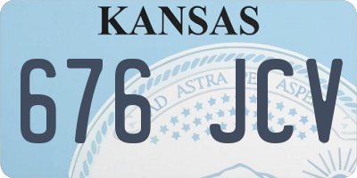 KS license plate 676JCV