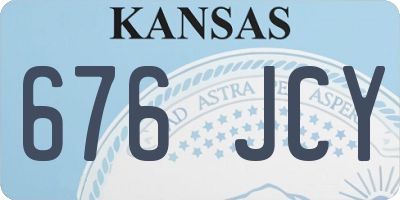 KS license plate 676JCY