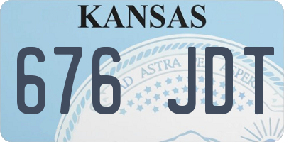 KS license plate 676JDT