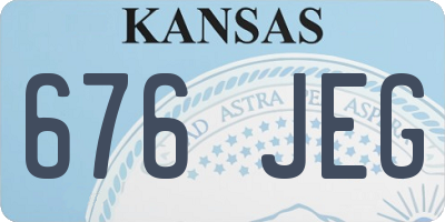 KS license plate 676JEG