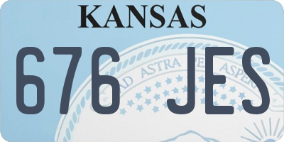 KS license plate 676JES