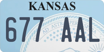 KS license plate 677AAL