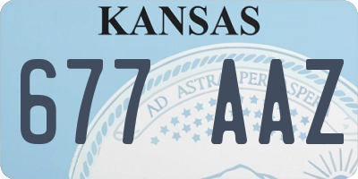 KS license plate 677AAZ