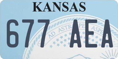 KS license plate 677AEA