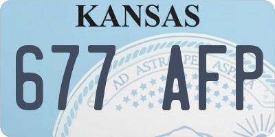 KS license plate 677AFP