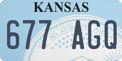 KS license plate 677AGQ
