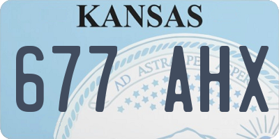 KS license plate 677AHX