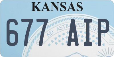 KS license plate 677AIP
