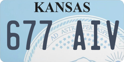 KS license plate 677AIV