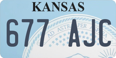 KS license plate 677AJC