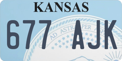 KS license plate 677AJK