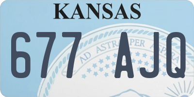 KS license plate 677AJQ