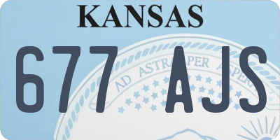 KS license plate 677AJS