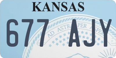 KS license plate 677AJY