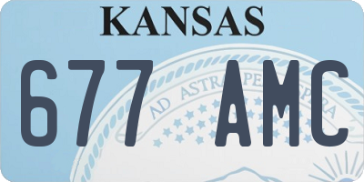 KS license plate 677AMC