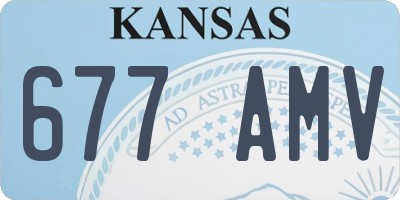 KS license plate 677AMV