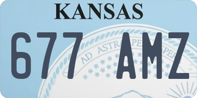 KS license plate 677AMZ