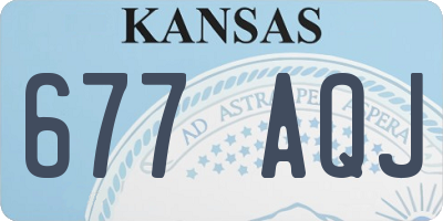 KS license plate 677AQJ