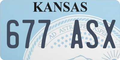 KS license plate 677ASX