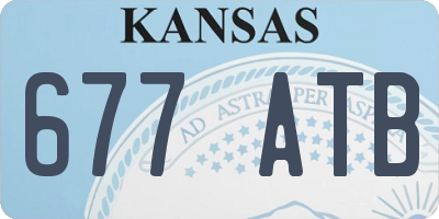KS license plate 677ATB