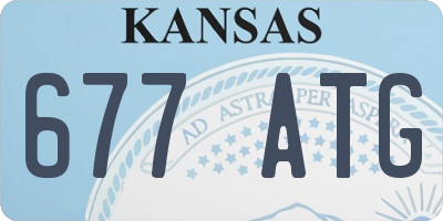 KS license plate 677ATG