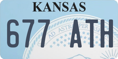 KS license plate 677ATH