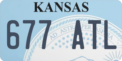 KS license plate 677ATL
