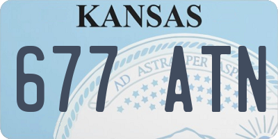 KS license plate 677ATN