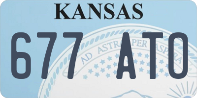 KS license plate 677ATO
