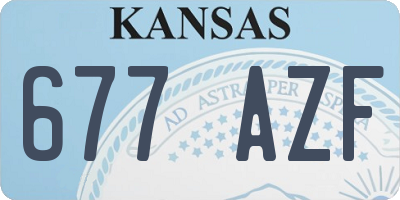 KS license plate 677AZF