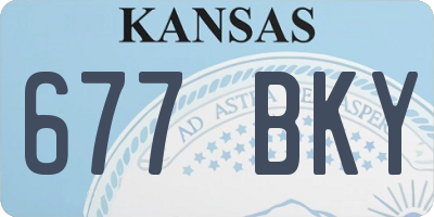KS license plate 677BKY