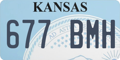 KS license plate 677BMH