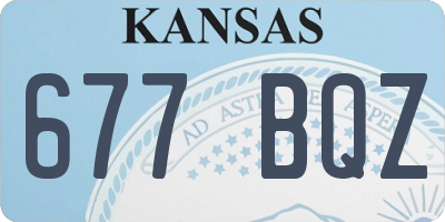 KS license plate 677BQZ